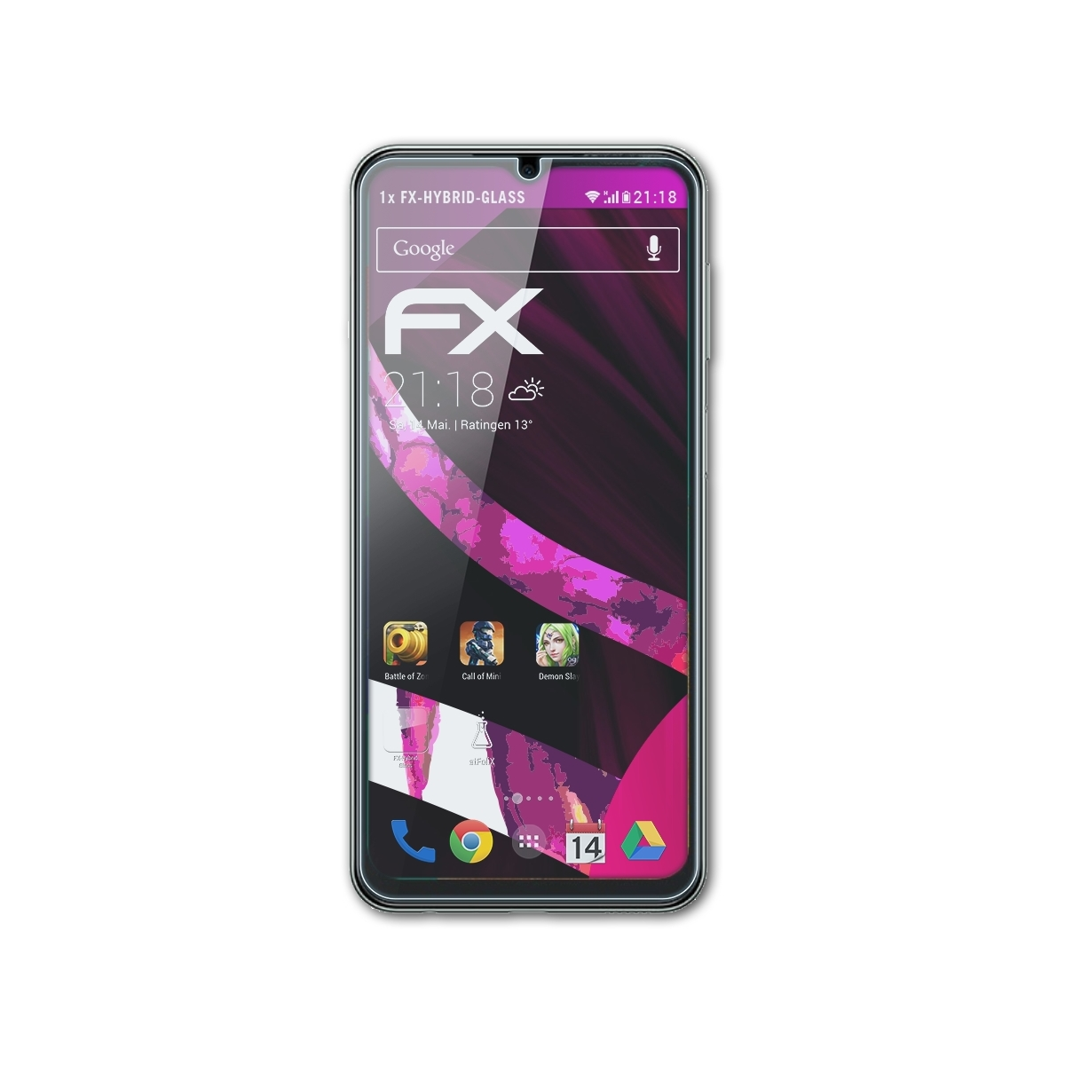 ATFOLIX FX-Hybrid-Glass Schutzglas(für Samsung Galaxy M33)