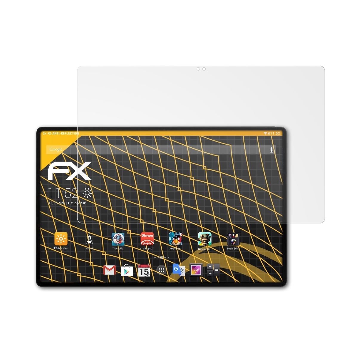 ATFOLIX S8 Tab Galaxy FX-Antireflex Displayschutz(für Ultra) 2x Samsung