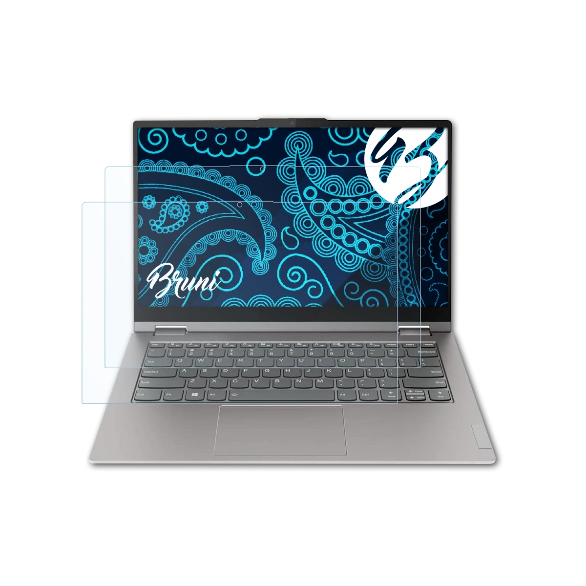 Yoga Schutzfolie(für ThinkBook Lenovo 14s (14 Inch)) Basics-Clear BRUNI 2x