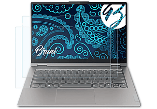 BRUNI 2x Basics-Clear Schutzfolie(für Lenovo ThinkBook 14s Yoga (14 Inch))