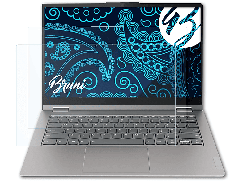 Yoga Schutzfolie(für ThinkBook Lenovo 14s (14 Inch)) Basics-Clear BRUNI 2x
