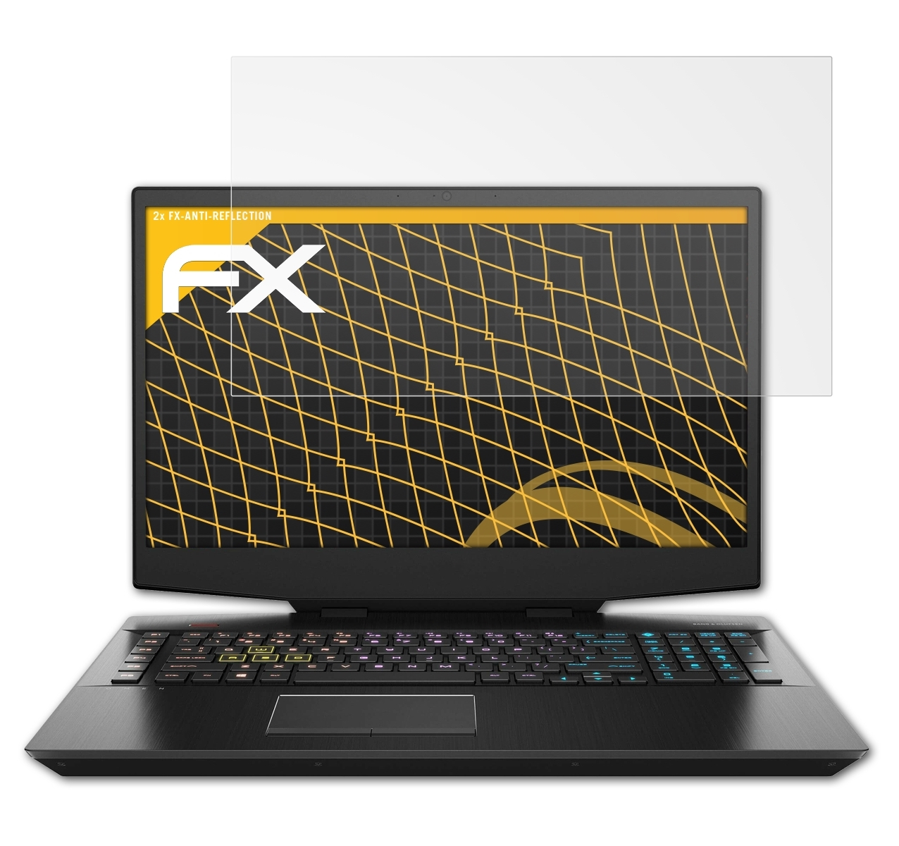 ATFOLIX 2x Displayschutz(für Omen HP 17-cb0200ng) FX-Antireflex