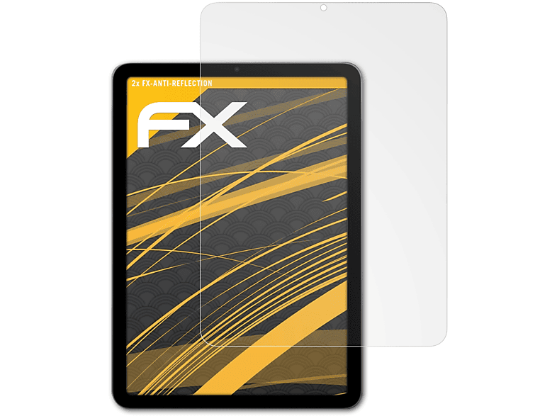 2x Air iPad ATFOLIX (2022)) Apple FX-Antireflex Displayschutz(für