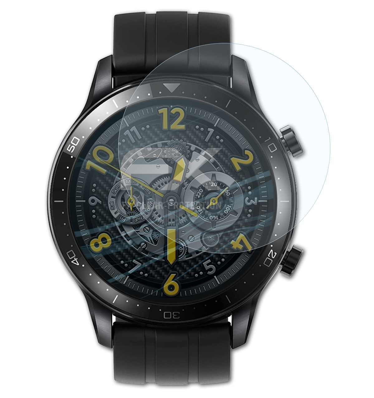 Realme Displayschutz(für FX-Clear Pro) Watch S ATFOLIX 3x