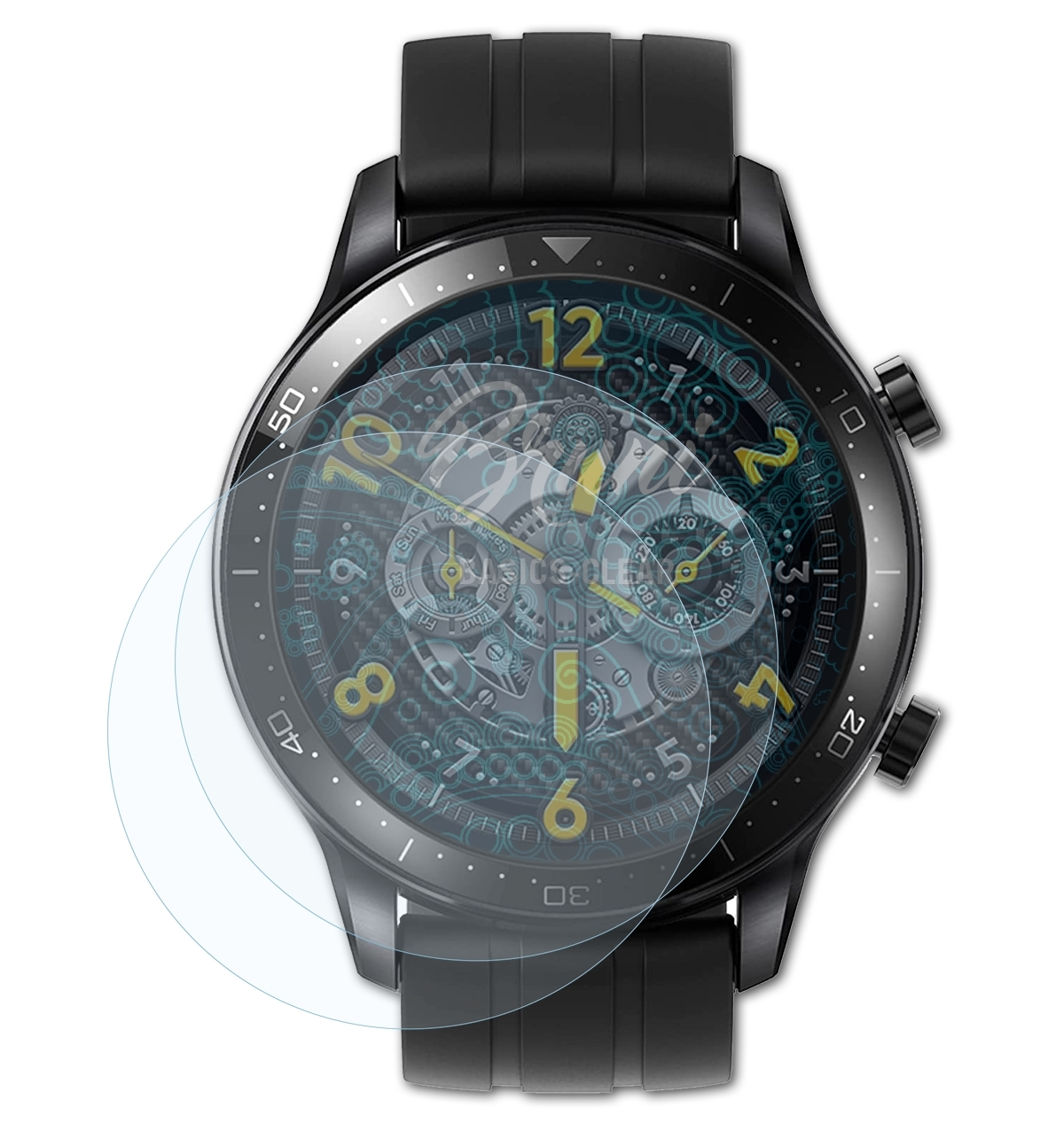 S Realme 2x Watch Pro) Schutzfolie(für BRUNI Basics-Clear