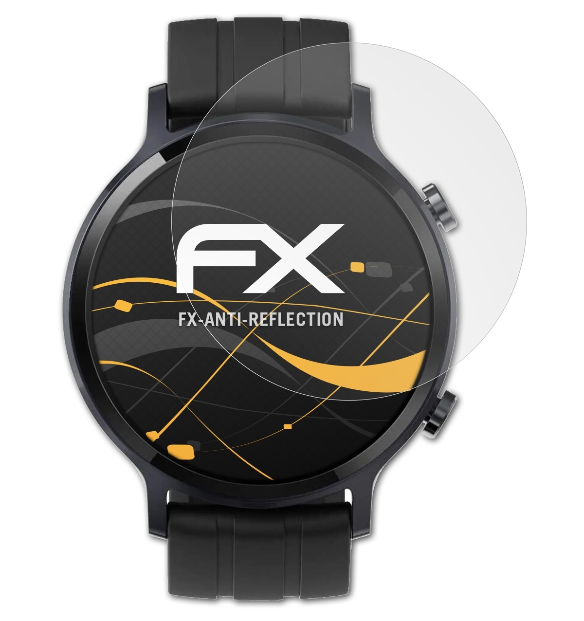 ATFOLIX FX-Antireflex Watch 3x Realme S) Displayschutz(für