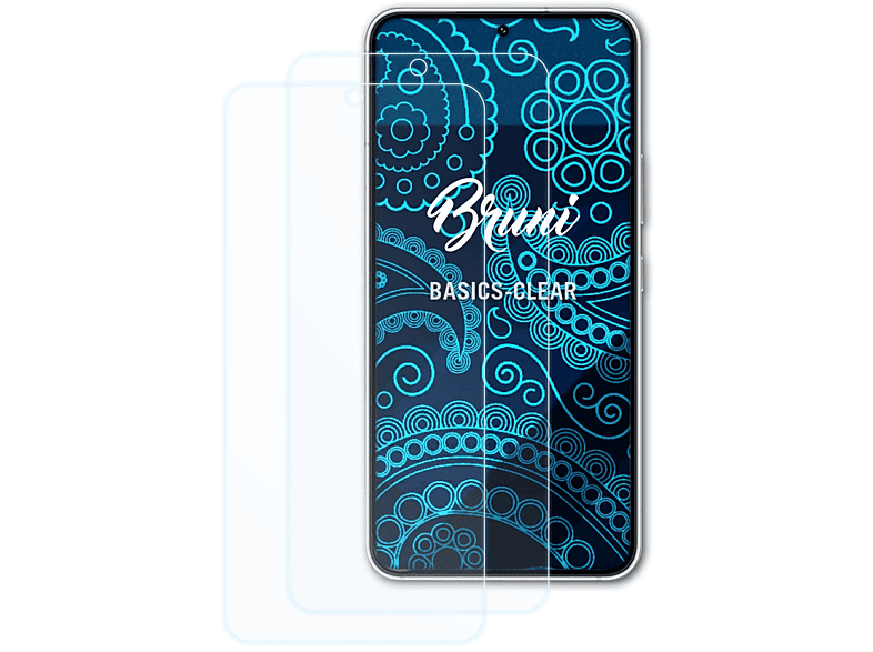 BRUNI 2x Basics-Clear Schutzfolie(für Samsung Galaxy S22 5G)