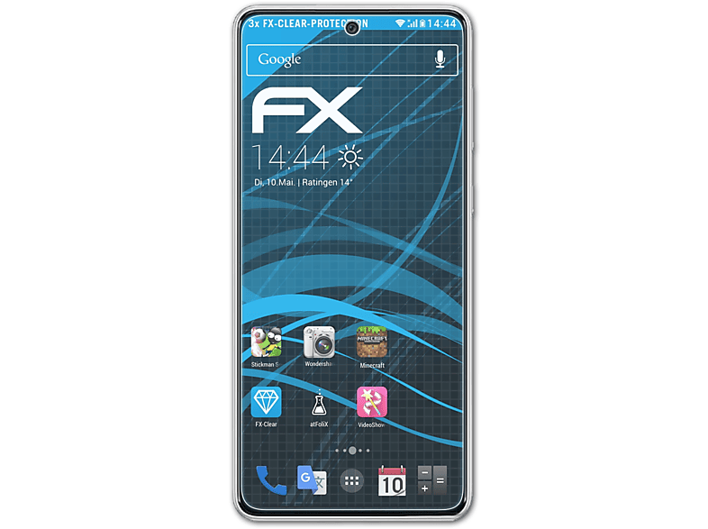 ATFOLIX 3x FX-Clear Displayschutz(für Samsung Galaxy A73 5G)