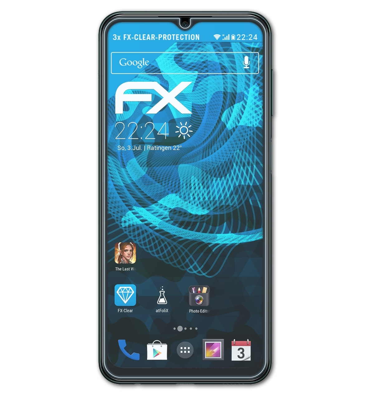 ATFOLIX 3x FX-Clear Displayschutz(für Galaxy F23) Samsung
