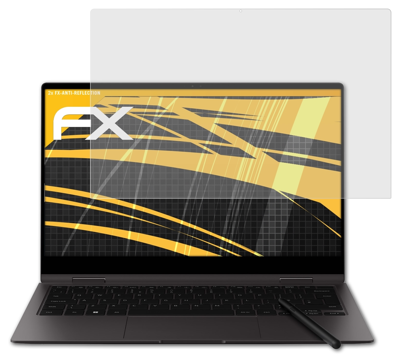 Inch)) Pro FX-Antireflex Book2 2x (13 Galaxy ATFOLIX 360 Samsung Displayschutz(für