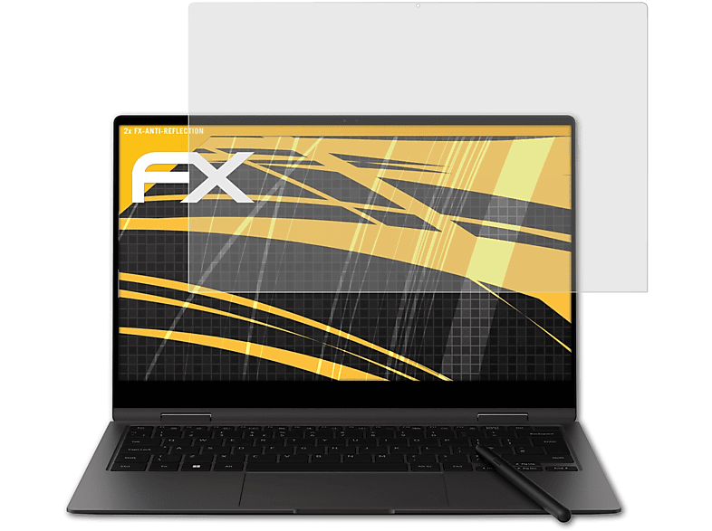 ATFOLIX 2x FX-Antireflex Displayschutz(für Samsung Galaxy Book2 Pro 360 (13 Inch))