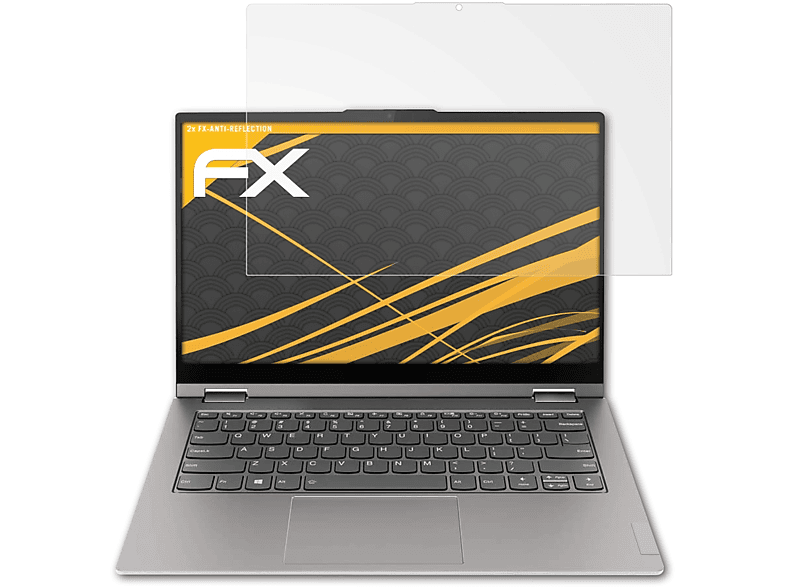 ATFOLIX 2x FX-Antireflex Displayschutz(für Lenovo ThinkBook 14s Yoga (14 Inch))