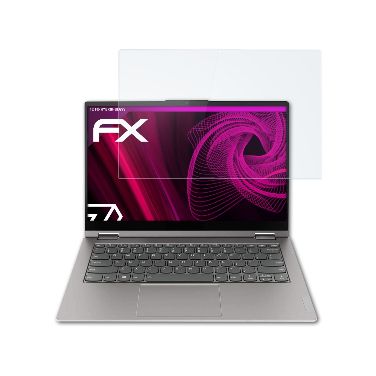 ATFOLIX FX-Hybrid-Glass Schutzglas(für Lenovo Inch)) Yoga ThinkBook 14s (14