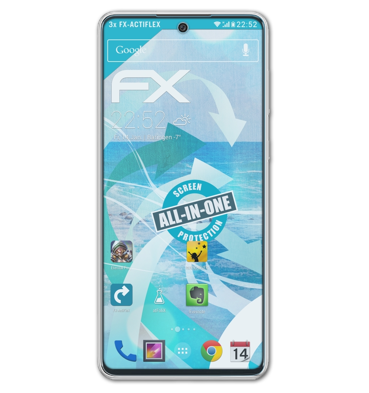 ATFOLIX 3x FX-ActiFleX Displayschutz(für 5G) Samsung Galaxy A73