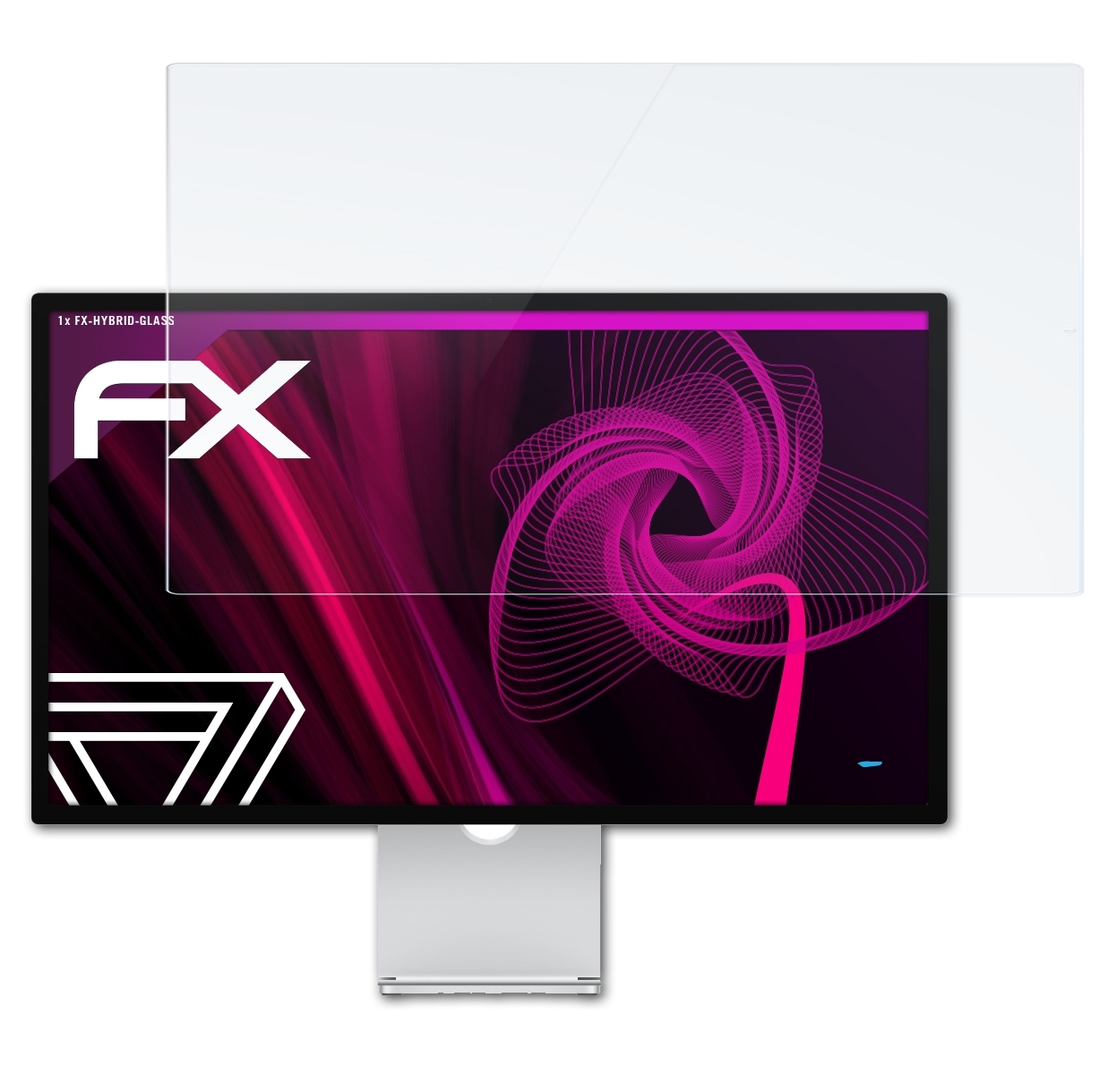 ATFOLIX FX-Hybrid-Glass Schutzglas(für Apple Display) Studio
