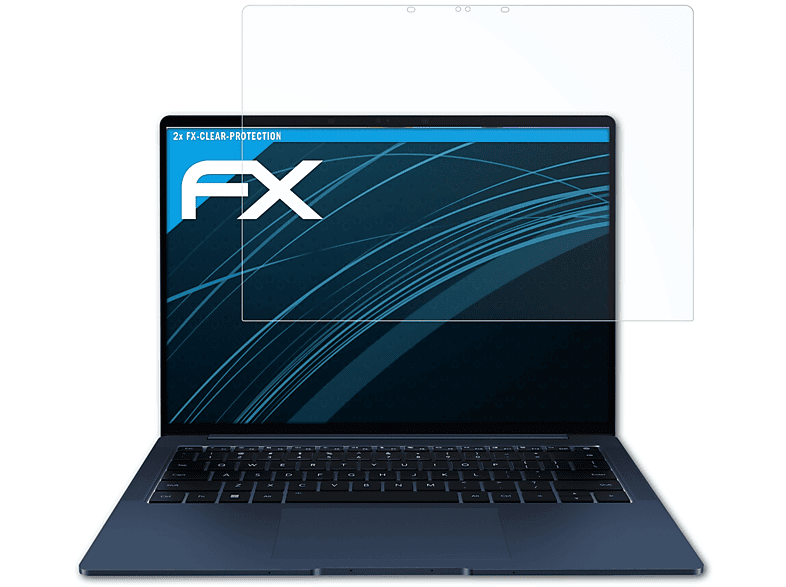 2x 14) FX-Clear Displayschutz(für View Honor MagicBook ATFOLIX