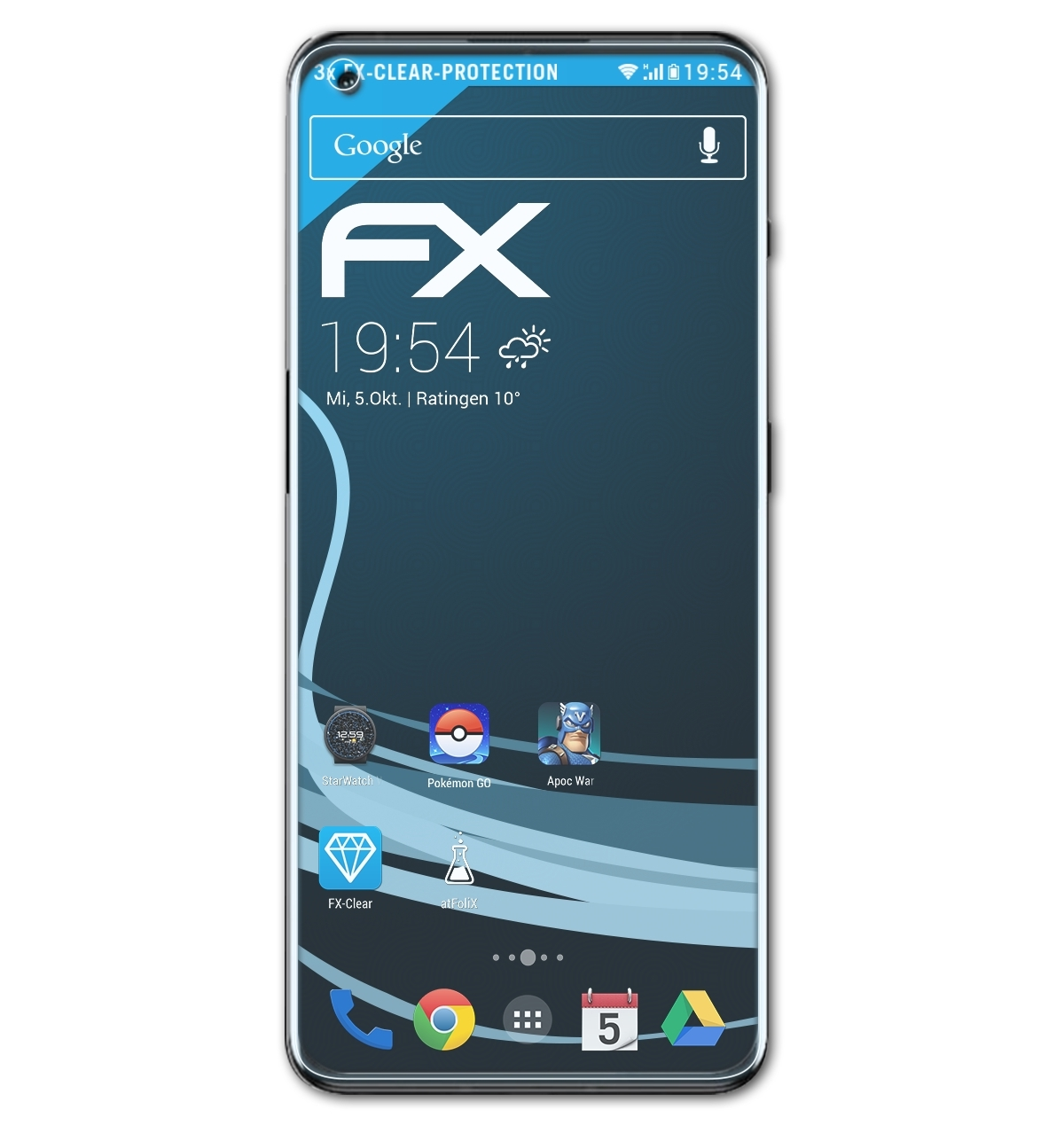 ATFOLIX 3x FX-Clear OnePlus Displayschutz(für 10 Pro)