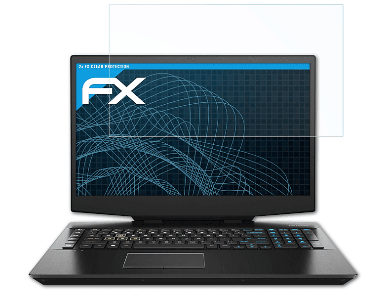 ATFOLIX 2x FX-Clear HP Omen Displayschutz(für 17-cb0200ng)