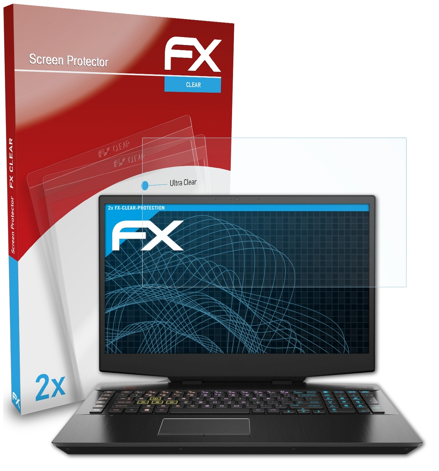 17-cb0200ng) Omen 2x ATFOLIX Displayschutz(für HP FX-Clear