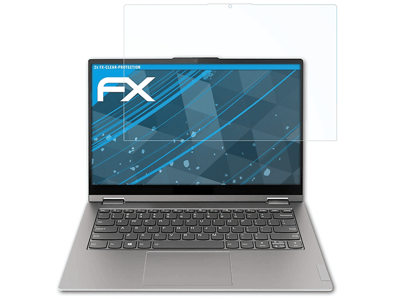 ATFOLIX 2x FX-Clear Displayschutz(für Lenovo (14 Inch)) ThinkBook Yoga 14s