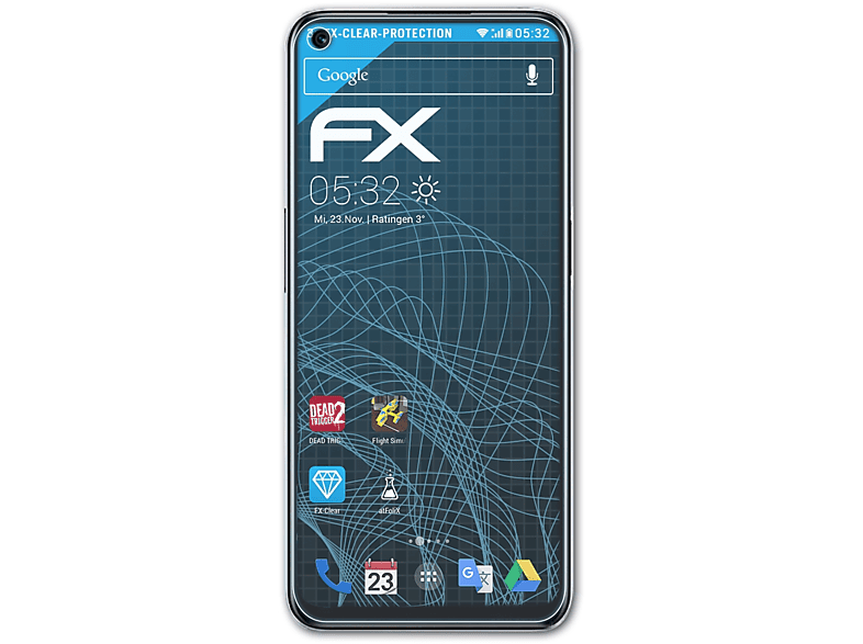 ATFOLIX 3x FX-Clear Displayschutz(für Realme 9 5G)