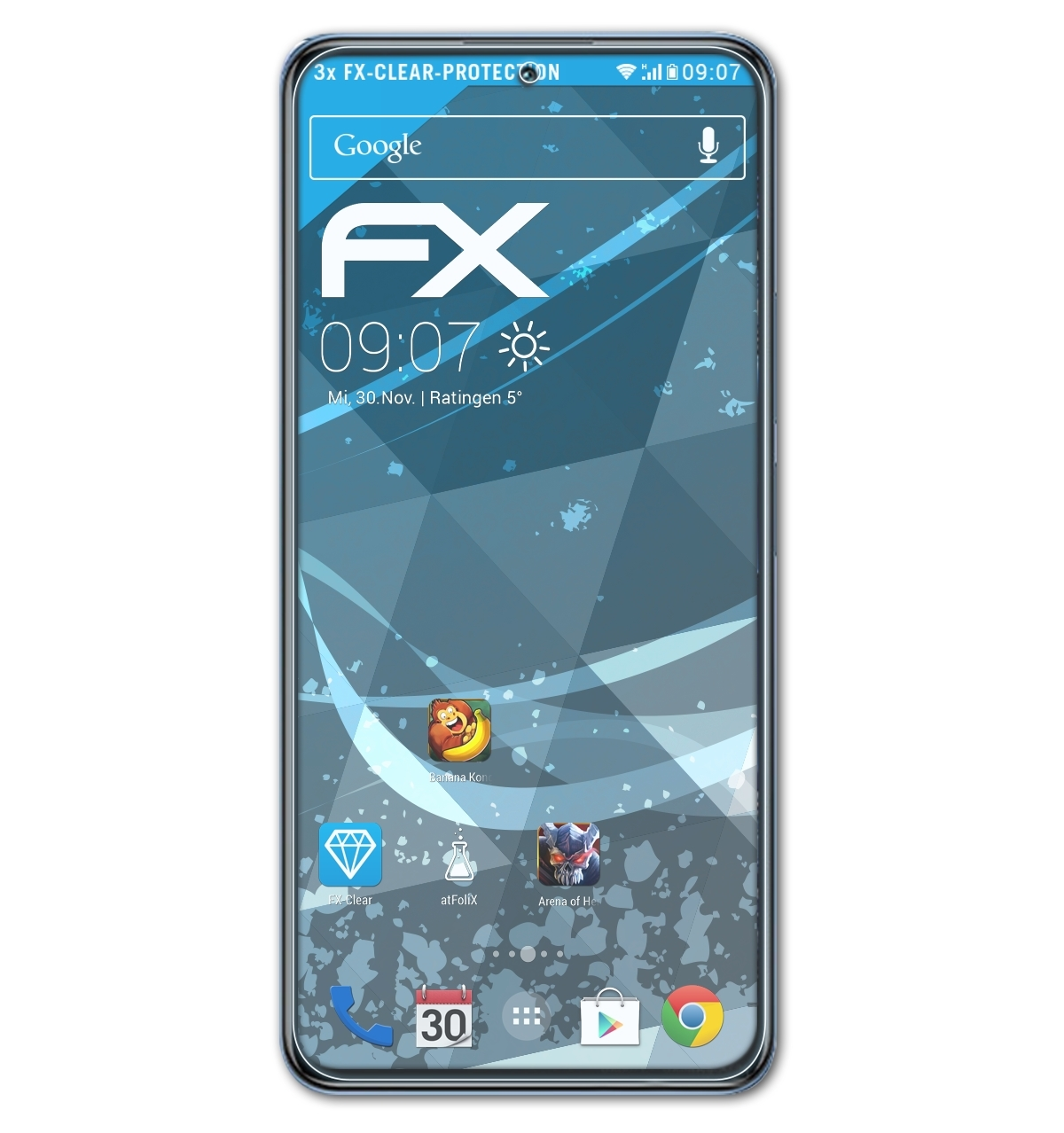 ATFOLIX 3x FX-Clear Redmi Displayschutz(für Xiaomi K50)
