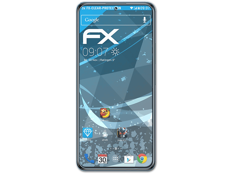 ATFOLIX 3x FX-Clear Displayschutz(für K50) Redmi Xiaomi