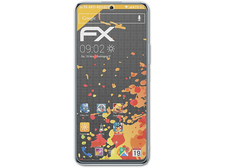 ATFOLIX 3x FX-Antireflex Displayschutz(für Huawei X8)