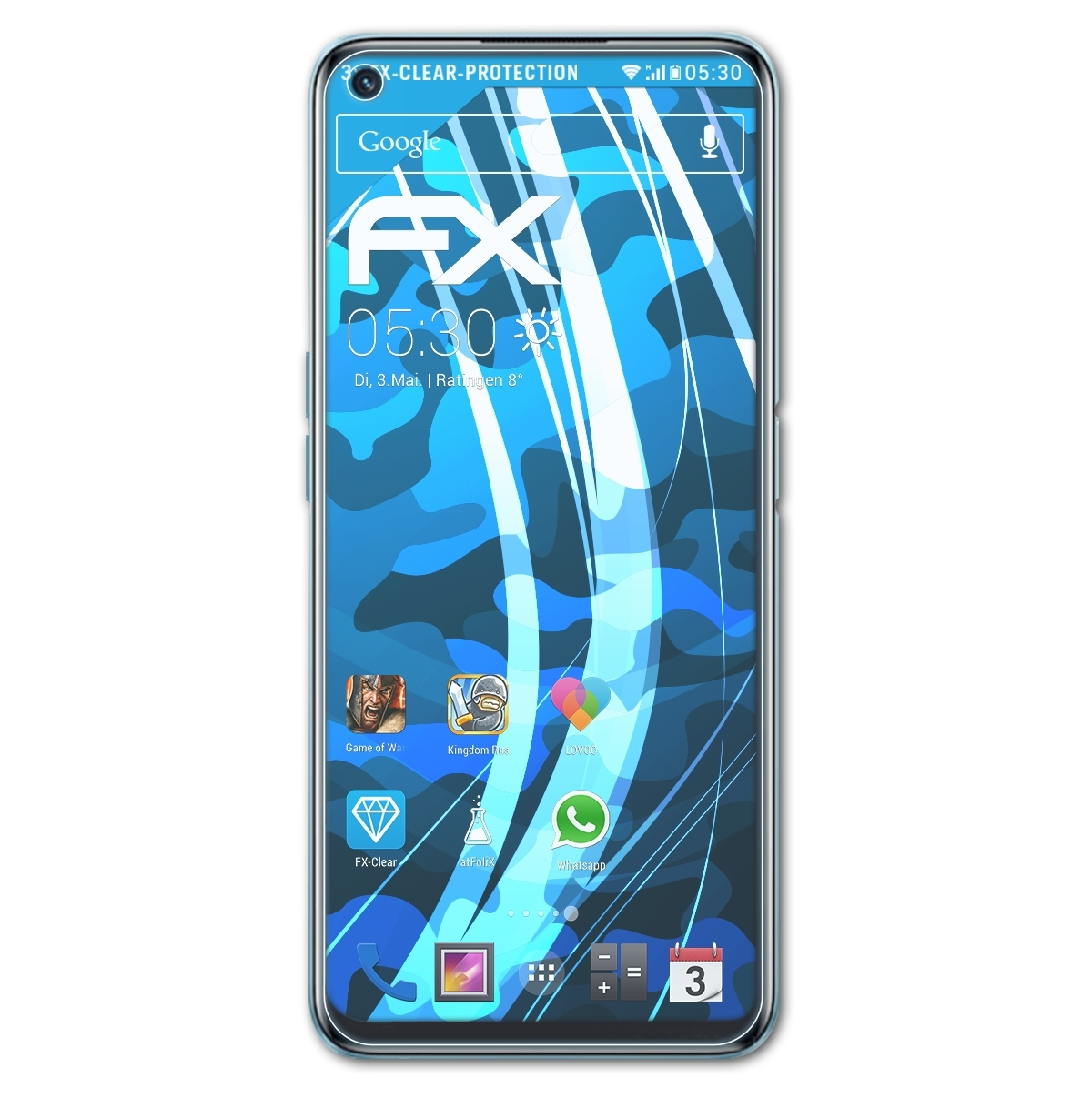 Realme 9i) ATFOLIX 3x FX-Clear Displayschutz(für