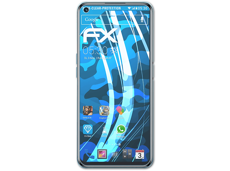 3x 9i) Displayschutz(für ATFOLIX FX-Clear Realme