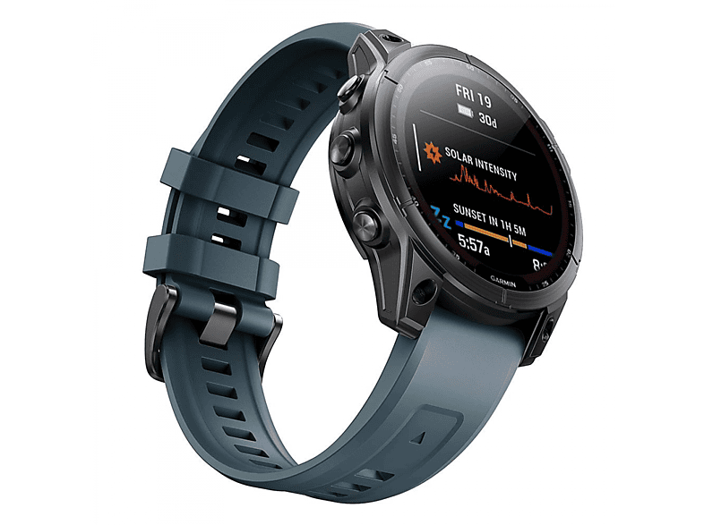 CASEONLINE Silikon, Smartband, Garmin, Fenix 7S, Graublau | Smartwatch Armbänder