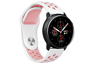 CASEONLINE EBN, Smartband, Samsung, Galaxy Watch Active 2, Weiß/Rosa