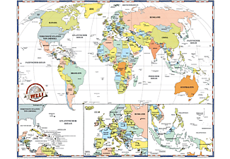 Rubbelkarte Landkarten - Politische Weltkarte Mini