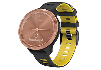 CASEONLINE Twin, Smartband, Garmin, VivoMove 3S, Schwarz/Gelb