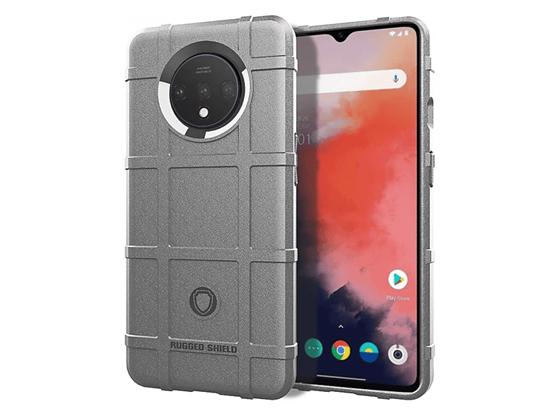 CASEONLINE Rugged, 7T, Backcover, Grau OnePlus