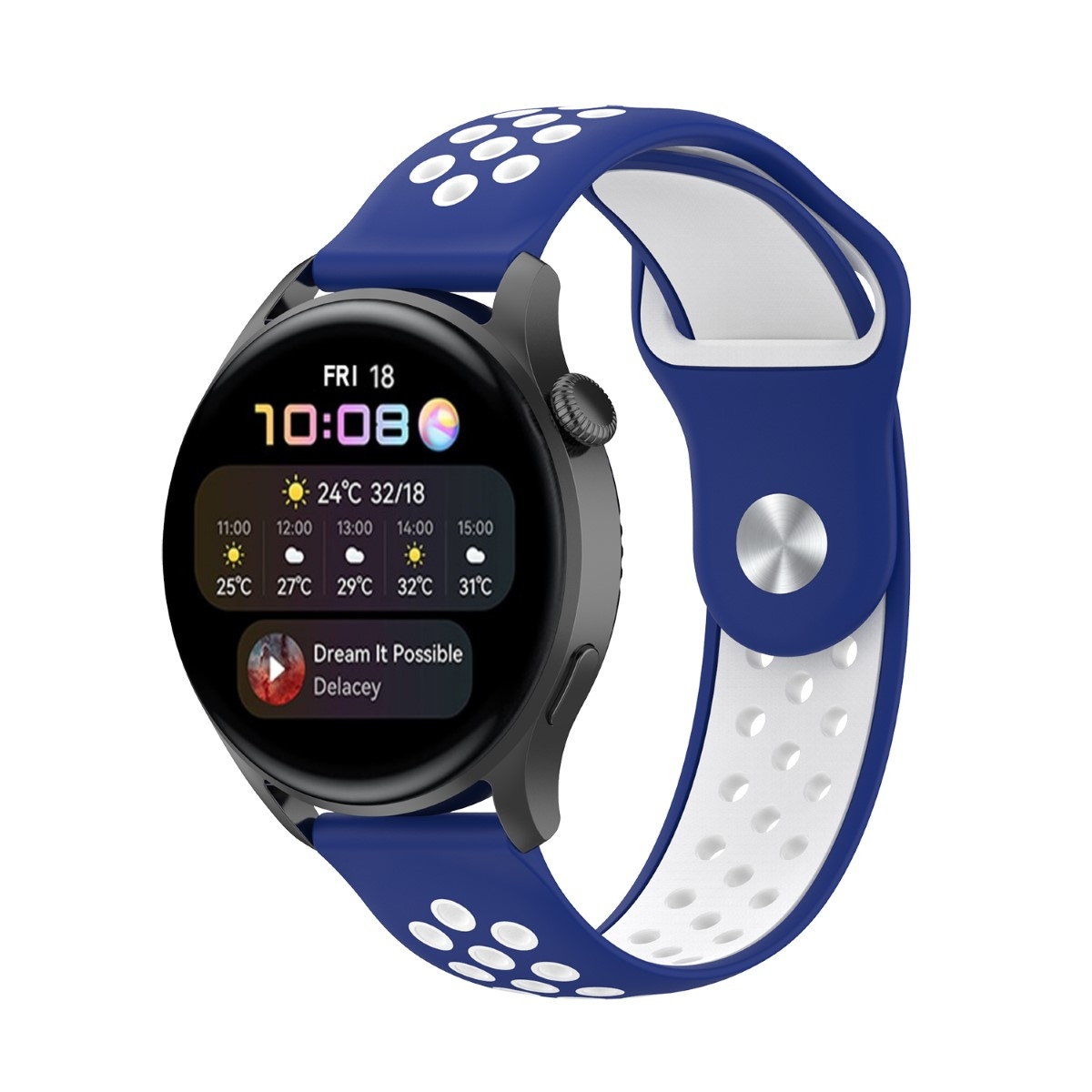 CASEONLINE EBN, Smartband, Huawei, Watch 3 Blau/Weiss Pro