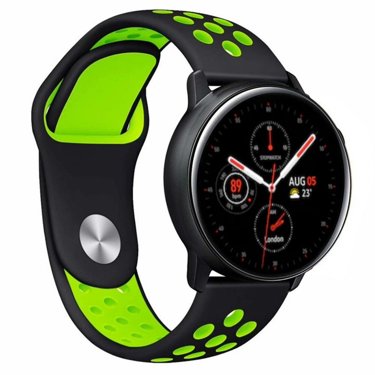 Watch 2, Galaxy Smartband, Schwarz/Grün Samsung, CASEONLINE Active EBN,