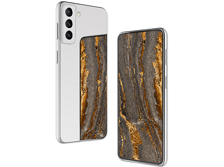 NALIA Spiegel Hartglas Galaxy Samsung, Backcover, S22+, Silber Hülle