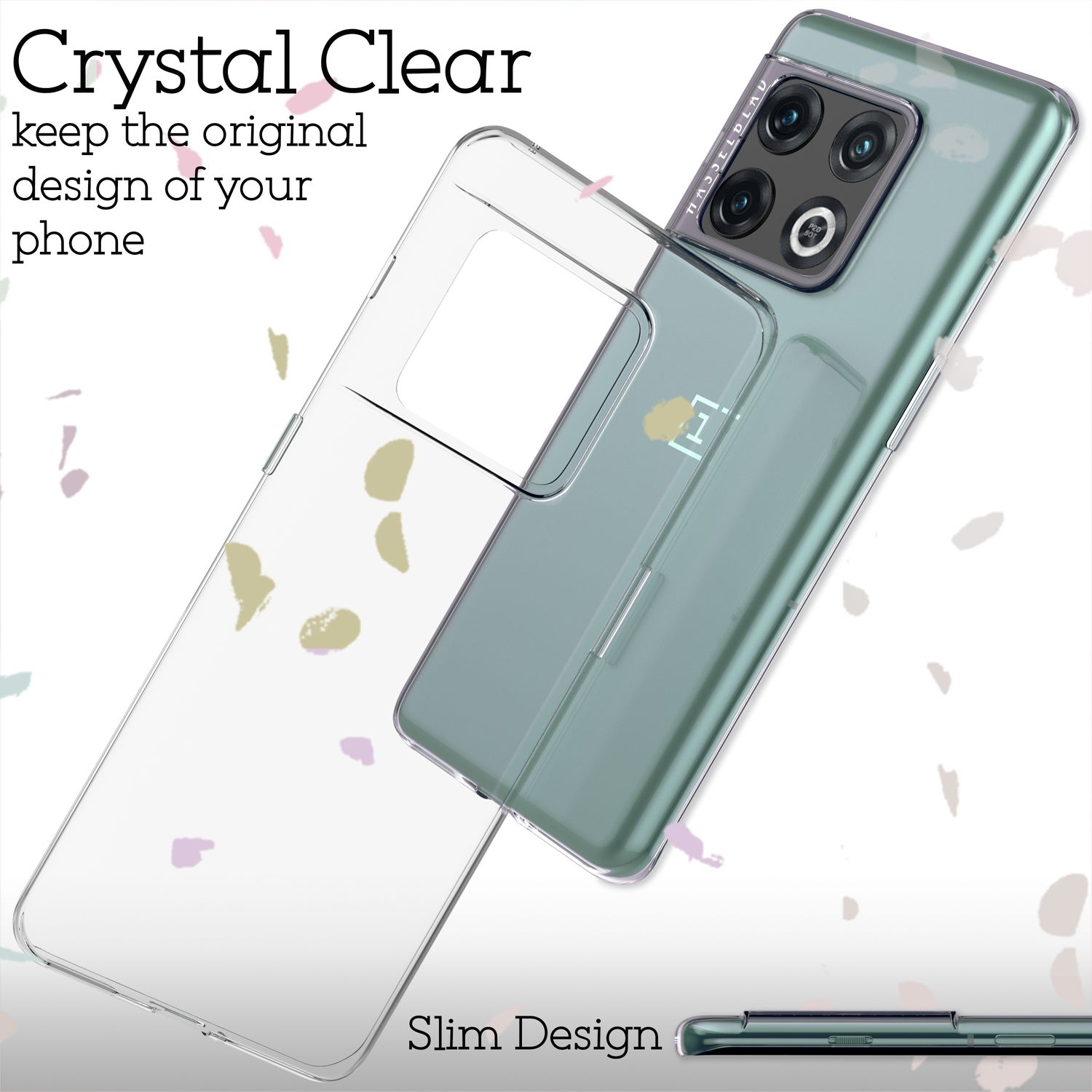 NALIA Klare Oneplus, Backcover, Hülle, Transparente 10 Pro, Transparent Silikon