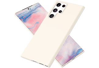 NALIA Extra Dünne Hülle, Backcover, Samsung, Galaxy S22 Ultra, Weiß