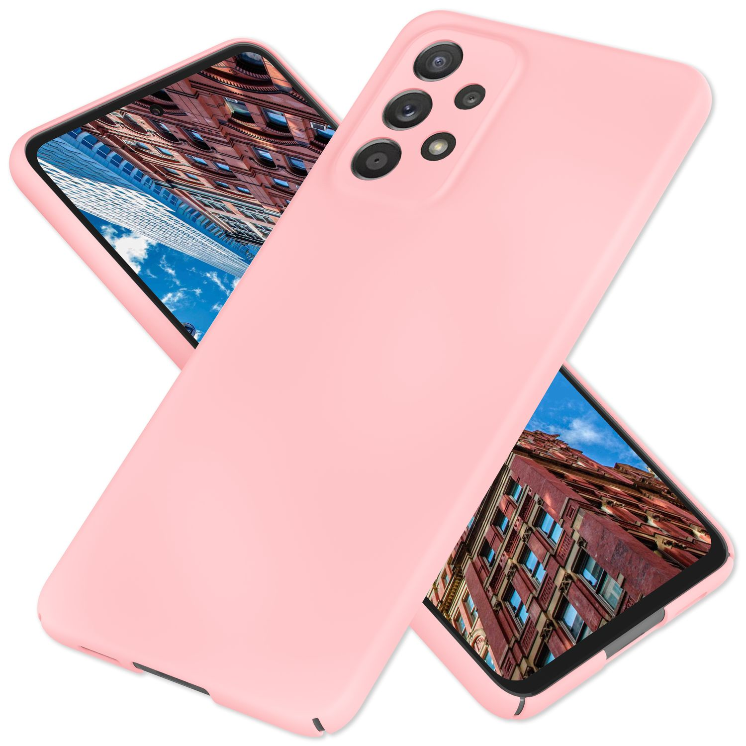 NALIA Galaxy A53, Extra Backcover, Hülle, Pink Samsung, Dünne