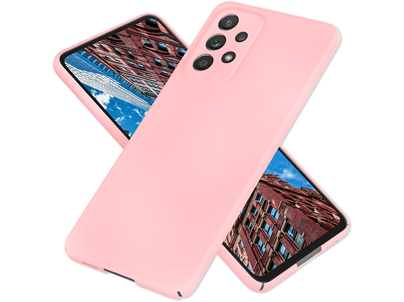 Dünne A53, Extra Hülle, NALIA Pink Galaxy Backcover, Samsung,