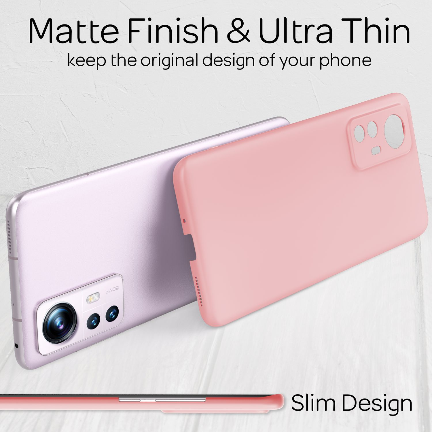 NALIA Extra Xiaomi, Pink Hülle, Dünne 12, Backcover