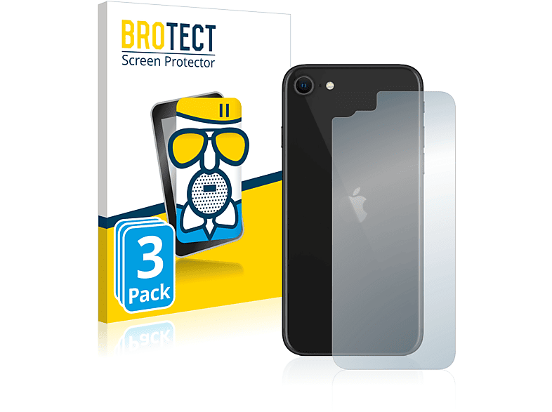 2020) 3x Airglass matte Schutzfolie(für iPhone 2 SE BROTECT Apple