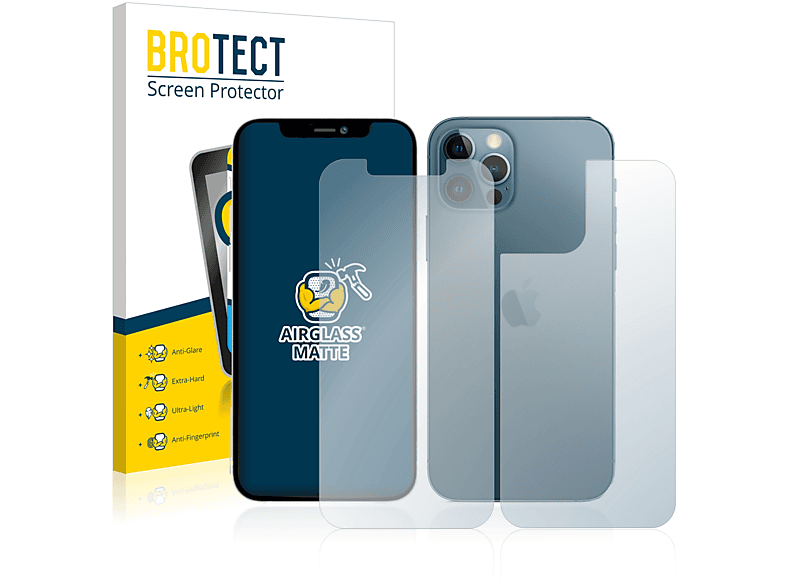 BROTECT Airglass matte Schutzfolie(für Apple iPhone 12 Pro Max)