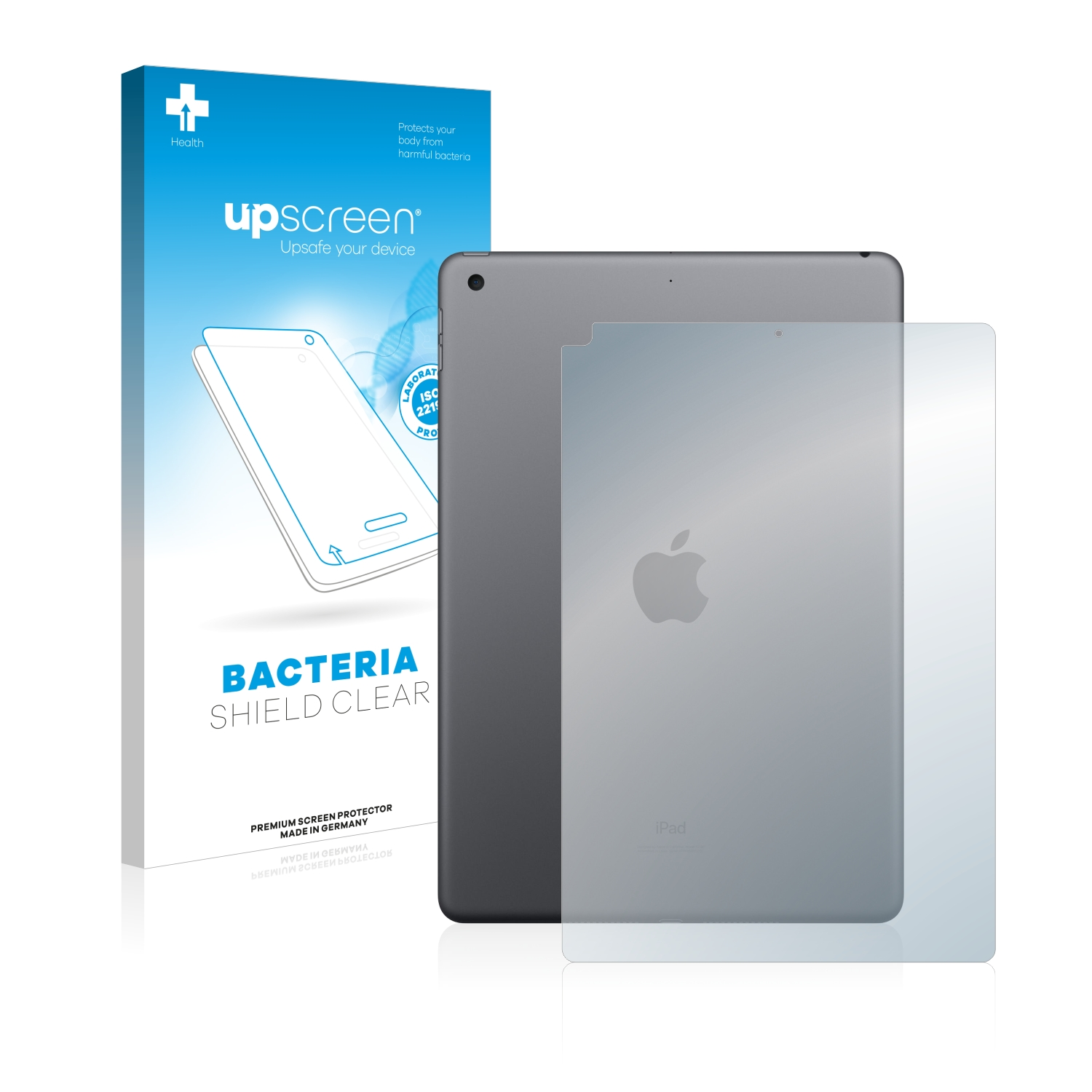 UPSCREEN antibakteriell klare Schutzfolie(für Apple 10.2\