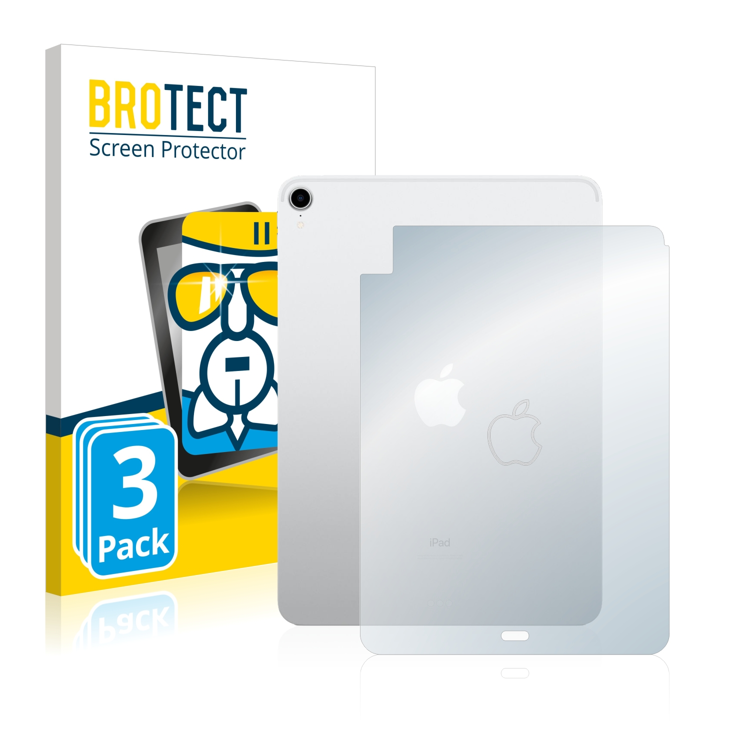 BROTECT 3x Airglass 2020 Schutzfolie(für Air Apple WiFi Cellular 4 iPad klare (4. Gen.))