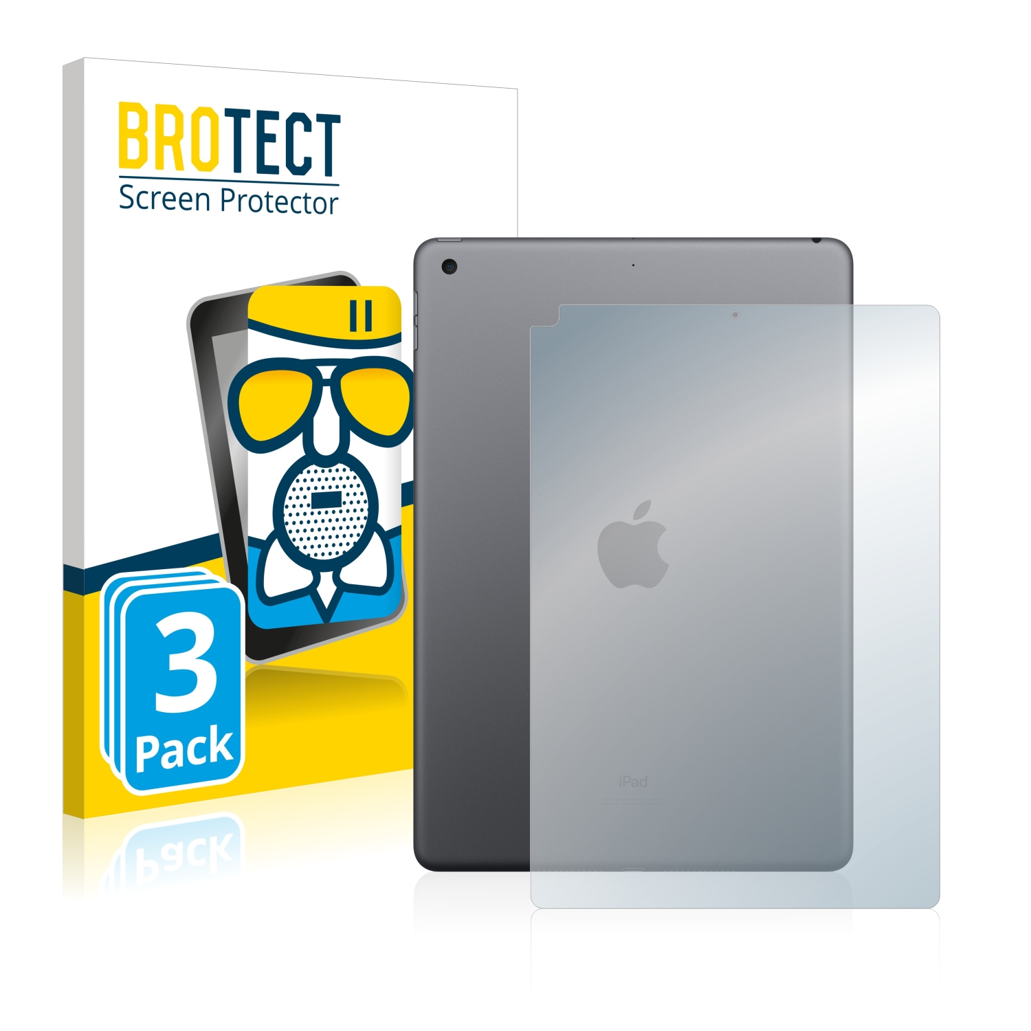 BROTECT 3x Airglass Gen.)) WiFi (8. Schutzfolie(für iPad Apple 10.2\