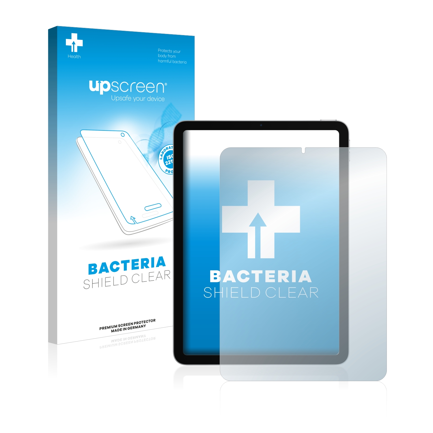UPSCREEN antibakteriell klare Schutzfolie(für Apple (4. 2020 WiFi iPad Gen.)) Air 4 Cellular