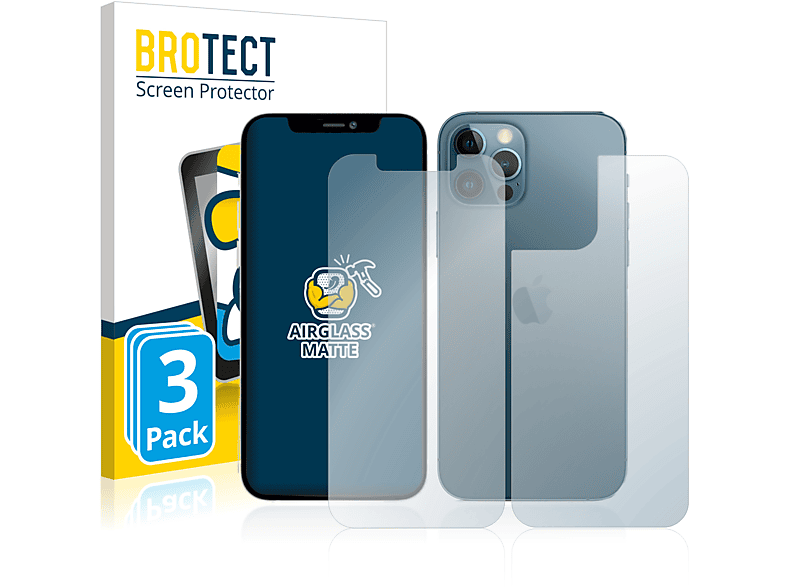 Apple Pro Schutzfolie(für 3x Max) iPhone matte BROTECT Airglass 12